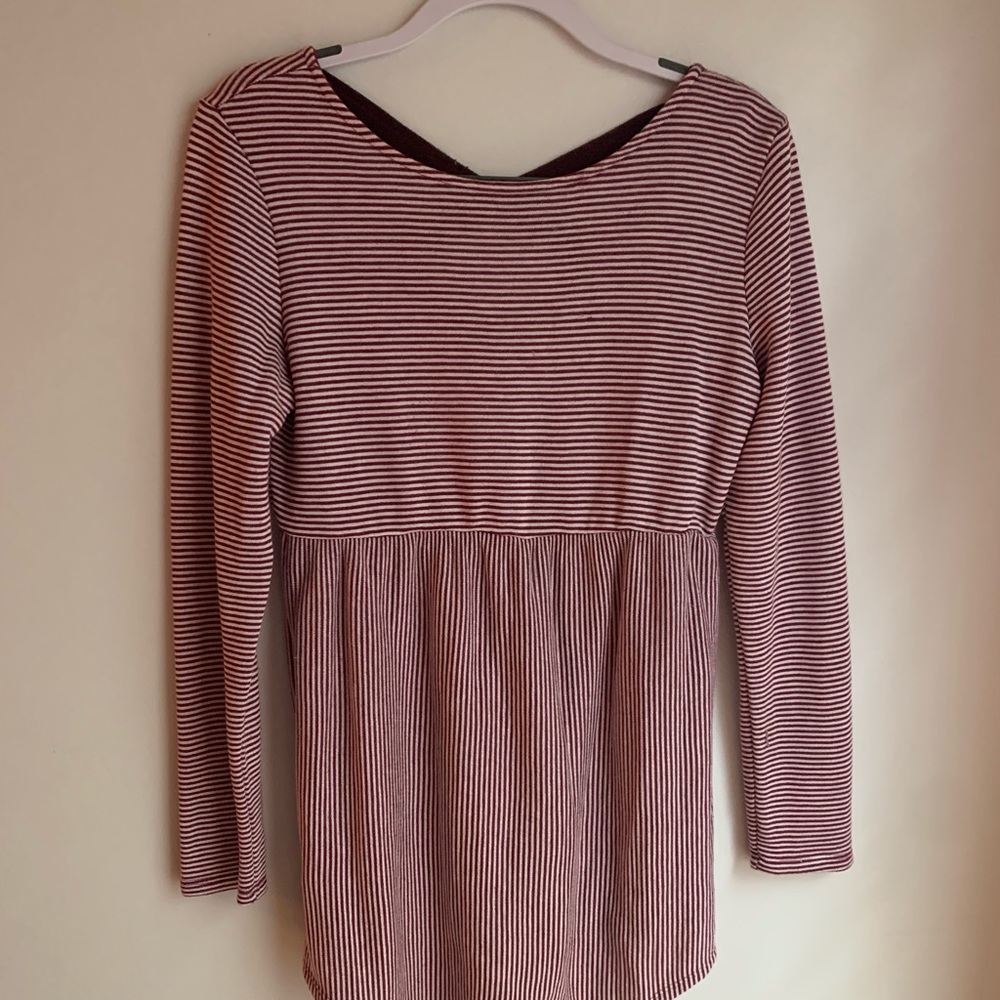 White birch long sleeve top